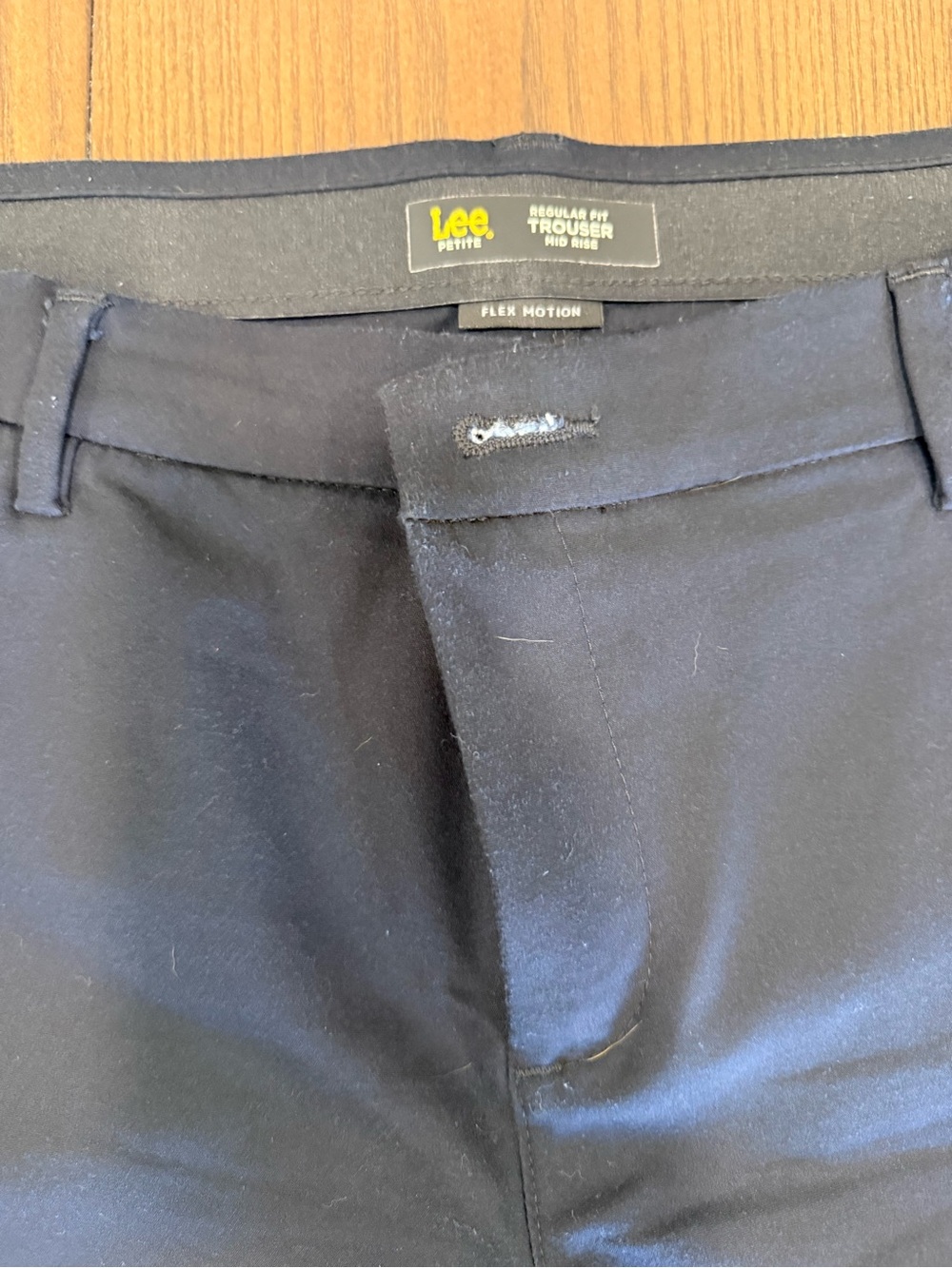 Lee Flex Motion Dress Pants | Women’s 12 Petite | Black Mid Rise Career Trousers